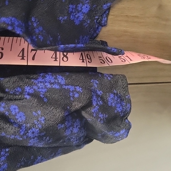 GAP Women’s LENZING ECOVERO Cutout Floral Blue/Black Midi Dress NWT-Size XL - Picture 17 of 17